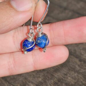 Aros Colgantes de Plata con Lapislázuli ✨💙
